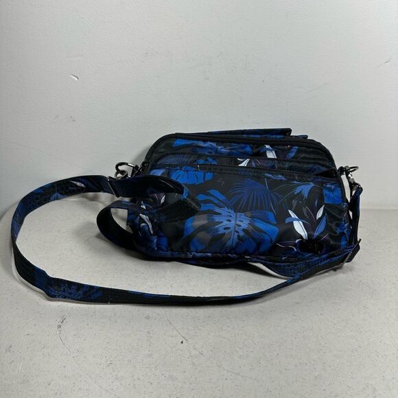 LUG TROLLEY FULL SIZE COSMETIC CASE BAG BOTANICAL BLACK - NEW - Picture 1 of 6